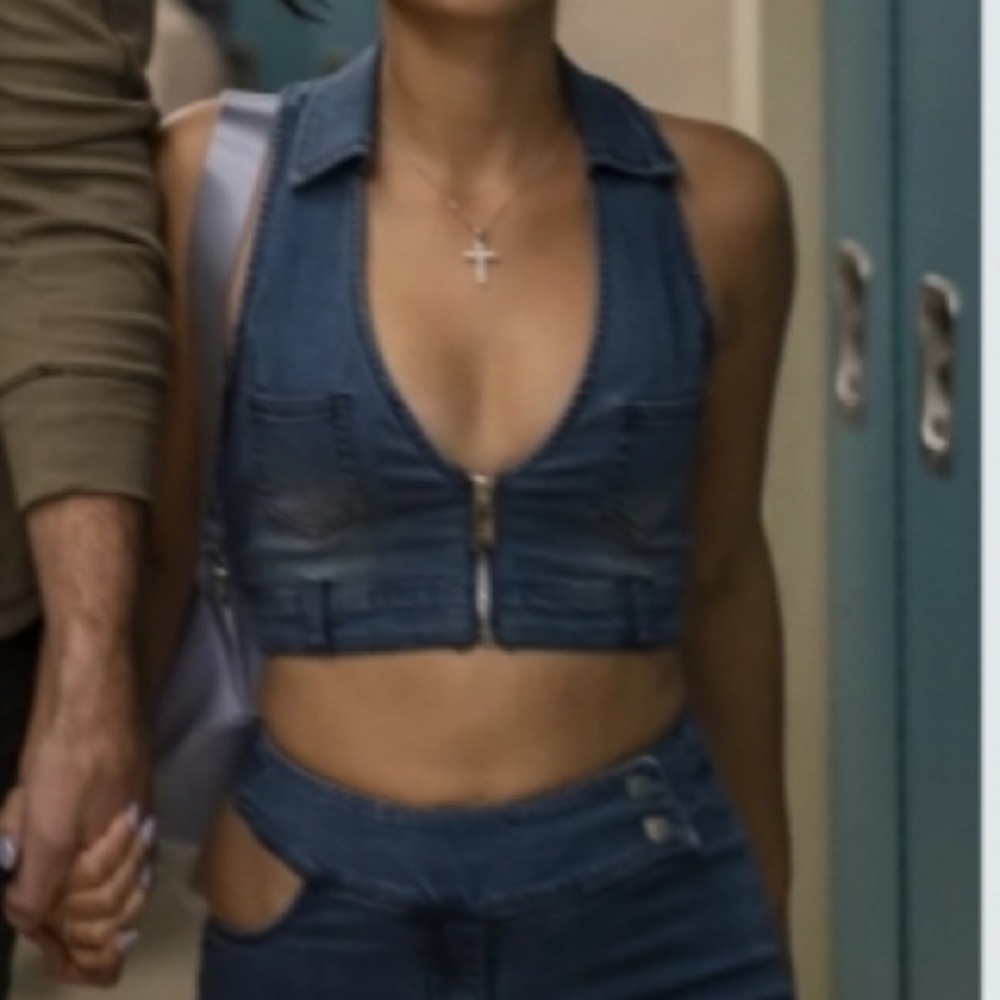 Maddy Perez Inspired Denim Vest